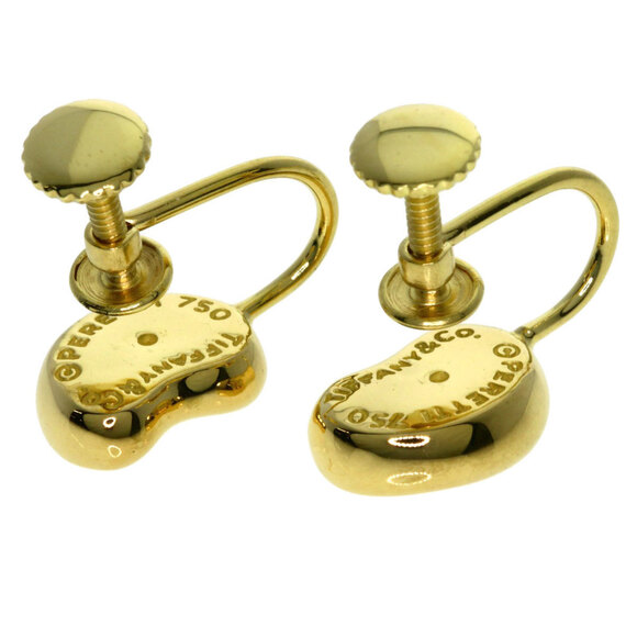 TIFFANY 18k Yellow Bean Earrings - Picture 3 of 6
